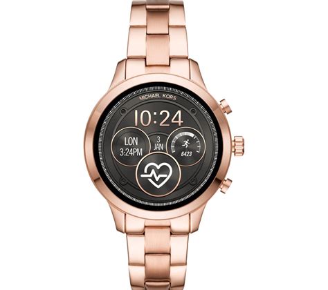 michael kors access runway stainless steel smartwatch|rose gold mk smart watch.